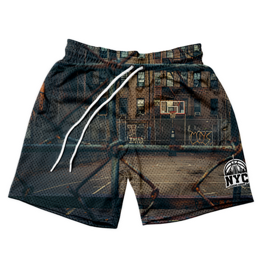 Hometown Hoops "NYC" Cityscape Shorts