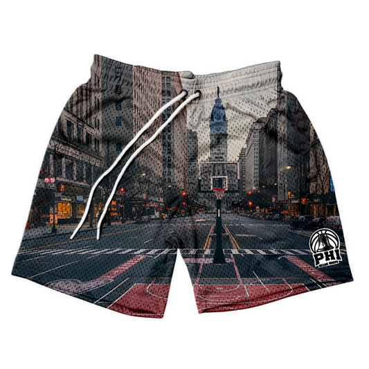 Hometown Hoops "Philly" Cityscape Shorts